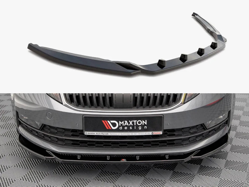 Maxton Front Splitter V.2 Skoda Octavia MK3 Facelift (2016-2020)