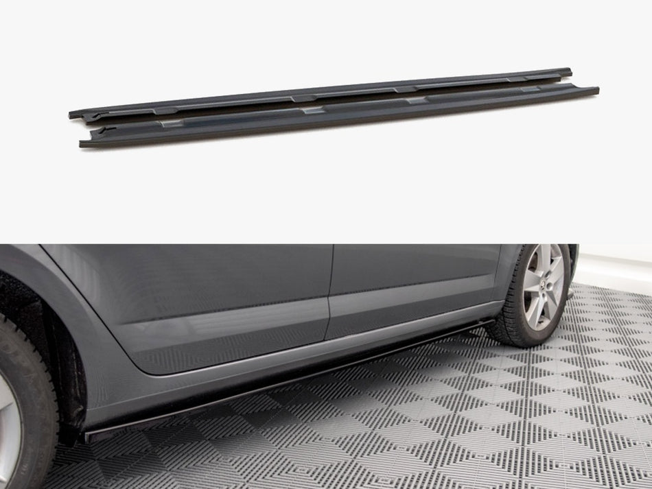 Maxton Side Skirts Diffusers Skoda Octavia MK3 Facelift (2016-2020)