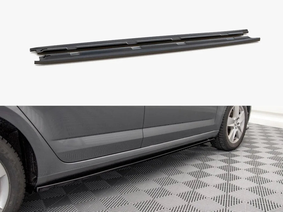 Maxton Side Skirts Diffusers Skoda Octavia MK3 Facelift (2016-2020)