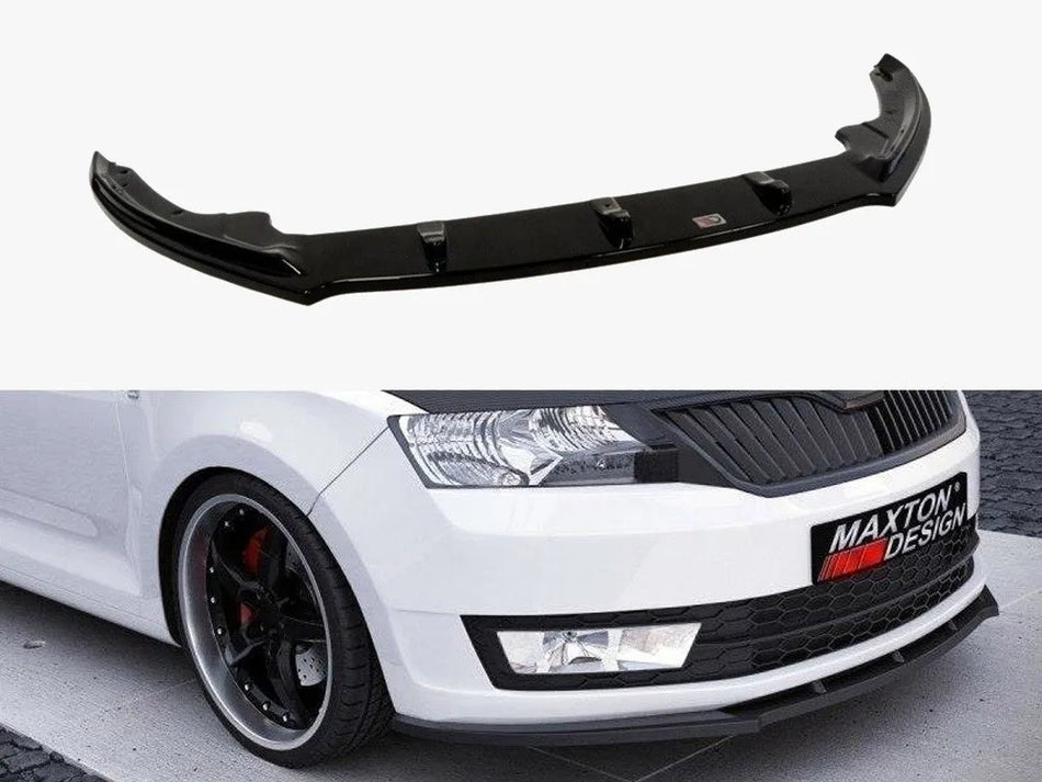 Maxton Front Splitter V.1 Skoda Rapid