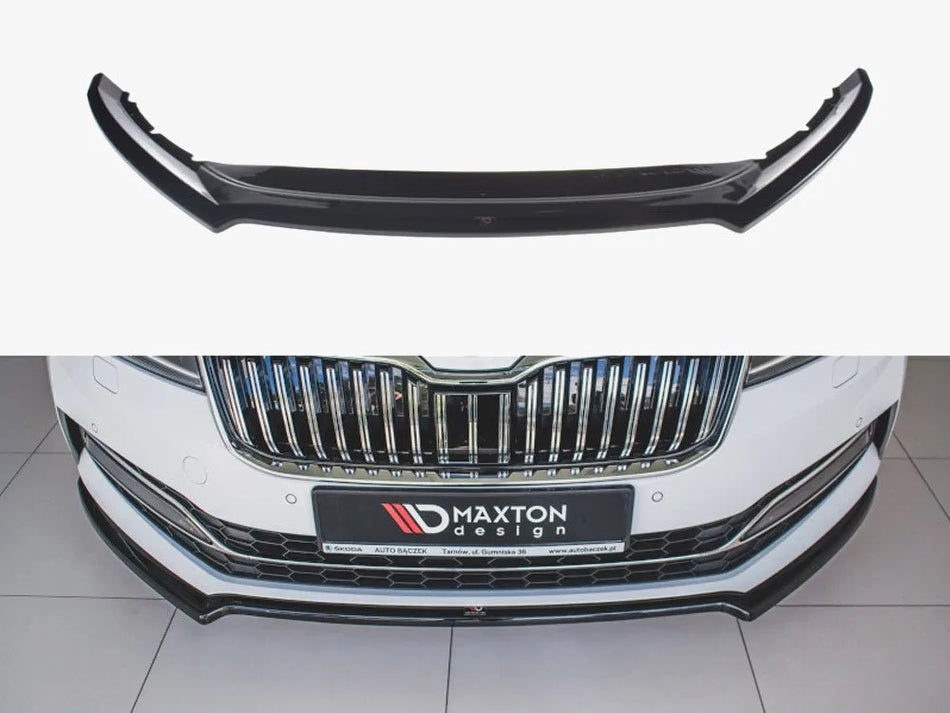 Maxton Front Splitter V.1 Skoda Superb MK3 FL (2019-)