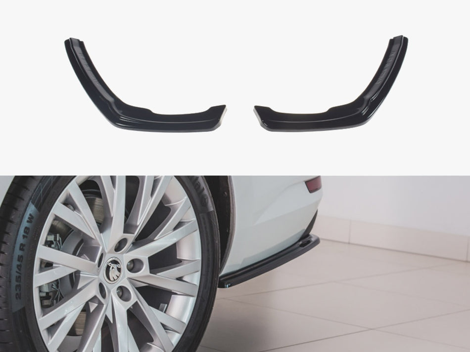Maxton Rear Side Splitters Skoda Superb Liftback / Estate Mk3 Facelift