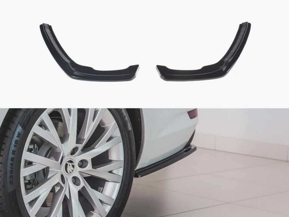 Maxton Rear Side Splitters Skoda Superb Liftback / Estate Mk3 Facelift