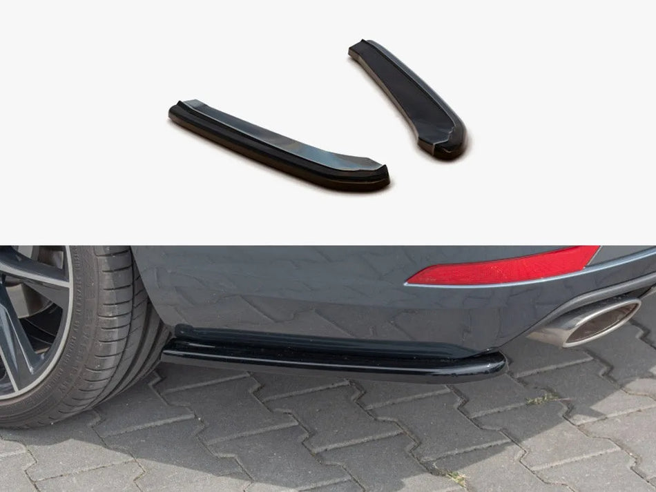 Maxton Rear Side Splitters V1 Seat Leon MK 3.5 Cupra ST (2017-) - Carbon Look