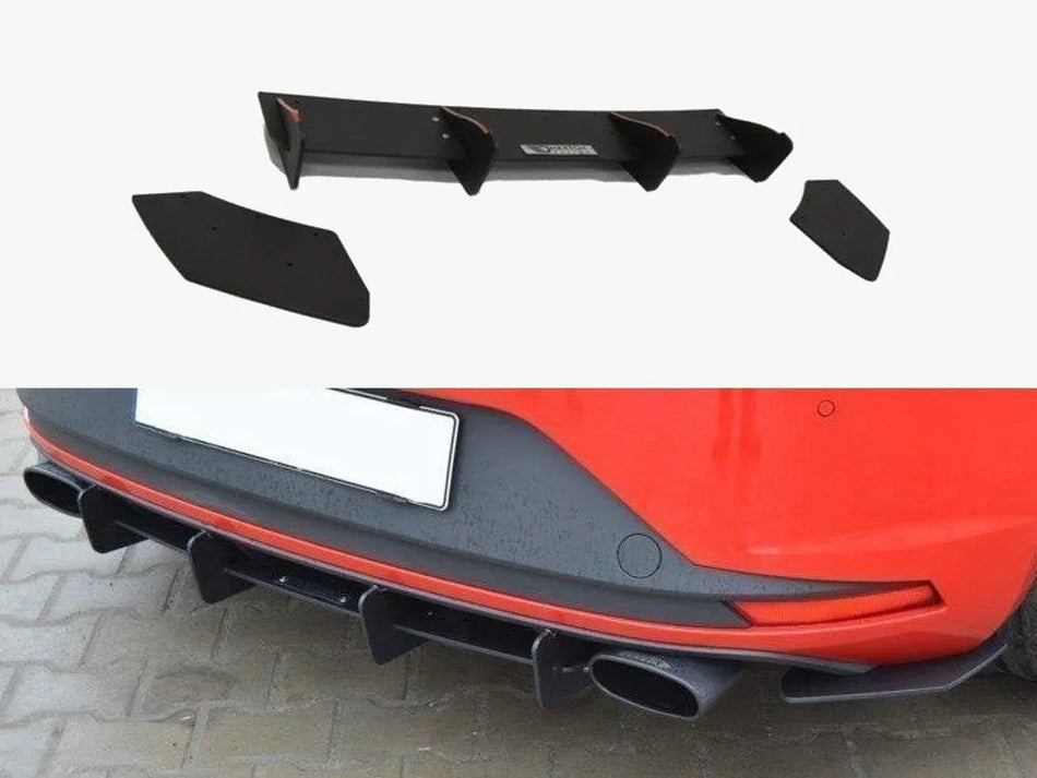 Maxton Seat Leon III Cupra Rear Diffuser & Rear Side Splitters