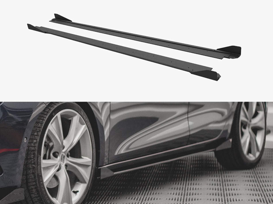 Maxton Street PRO Side Skirts Diffusers + Flaps Seat Leon FR Mk4