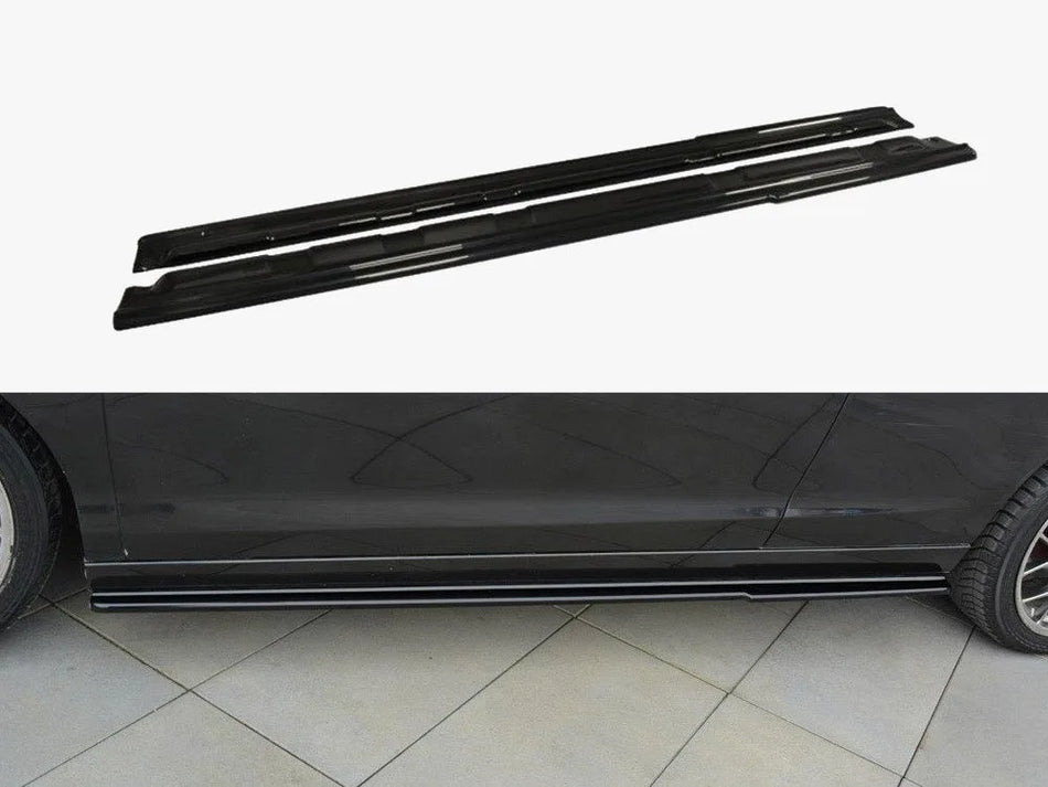 Maxton Side Skirts Splitters Renault Laguna MK 3 Coupe (2008-2015) - Carbon Look