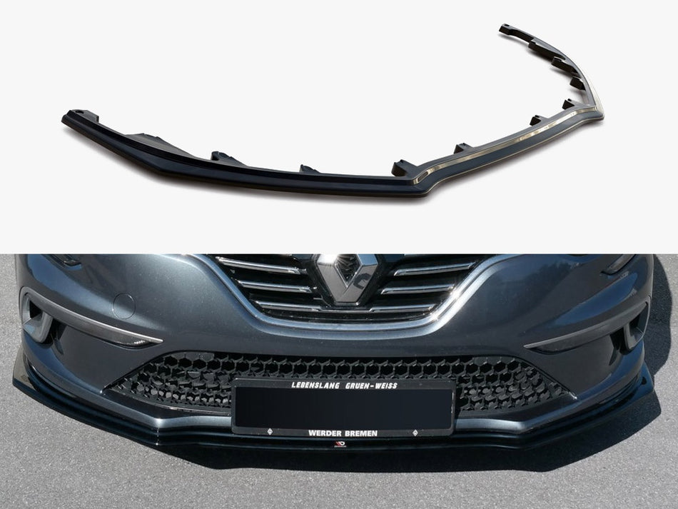 Maxton Front Splitter Renault Megane MK4 Gt-line (2016-) - Textured