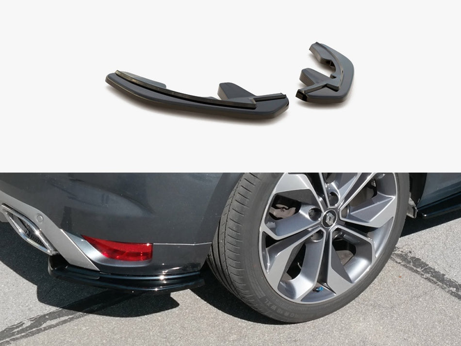 Maxton Rear Side Splitters Renault Megane MK4 Gt-line (2016-) - Textured