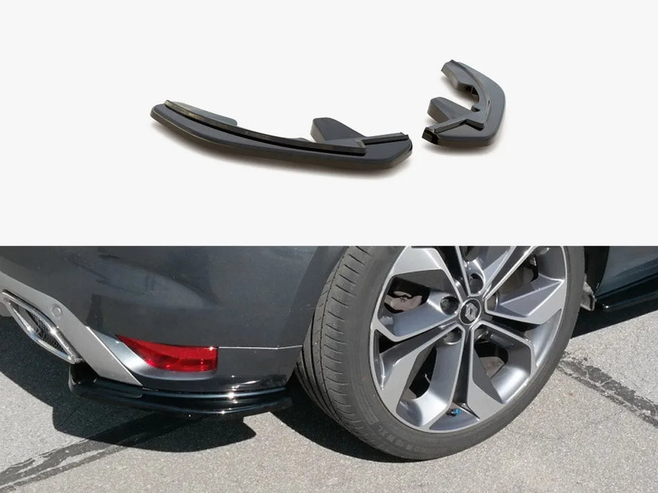 Maxton Rear Side Splitters Renault Megane MK4 Gt-line (2016-) - Textured