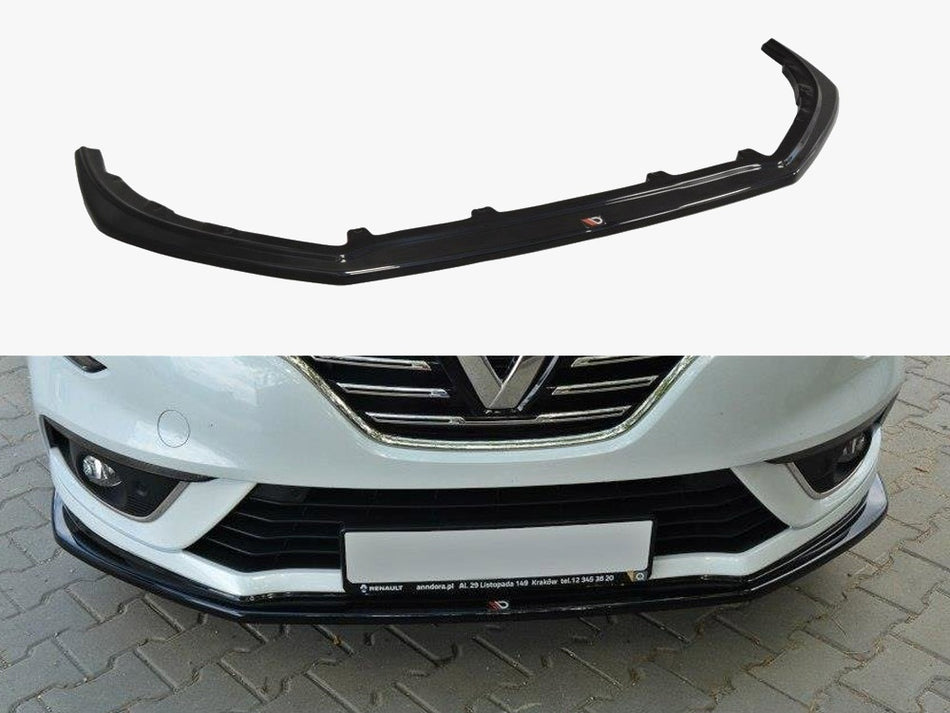 Maxton Front Splitter Renault Megane MK4 Hatchback (2016-UP) - Carbon Look