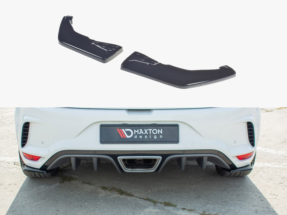Maxton Rear Side Splitters Renault Megane MK4 RS - Carbon Look