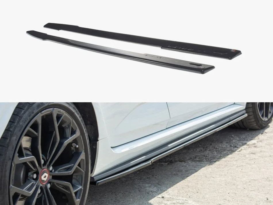 Maxton Side Skirts Diffusers Renault Megane MK4 RS - Carbon Look