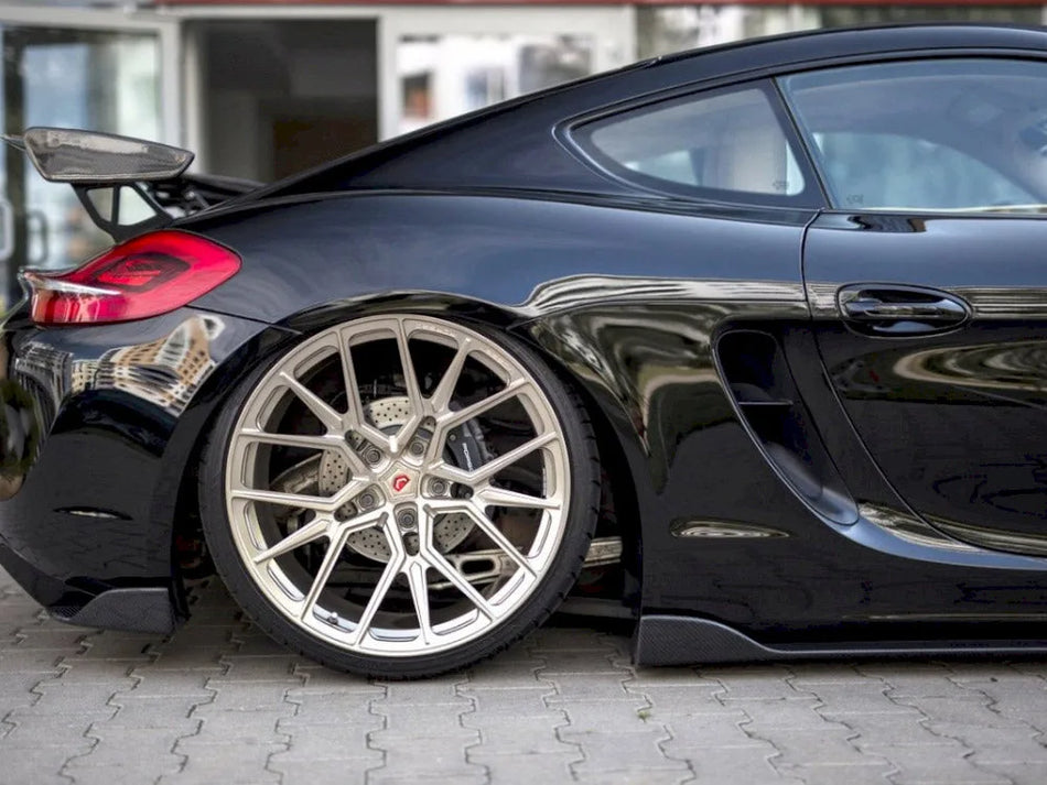Maxton Rear Side Splitters Porsche Cayman 981C Mk2