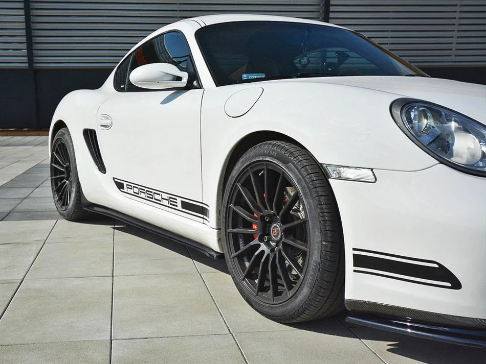 Maxton Side Skirts Splitters Porsche Cayman S 987C (2006-09)
