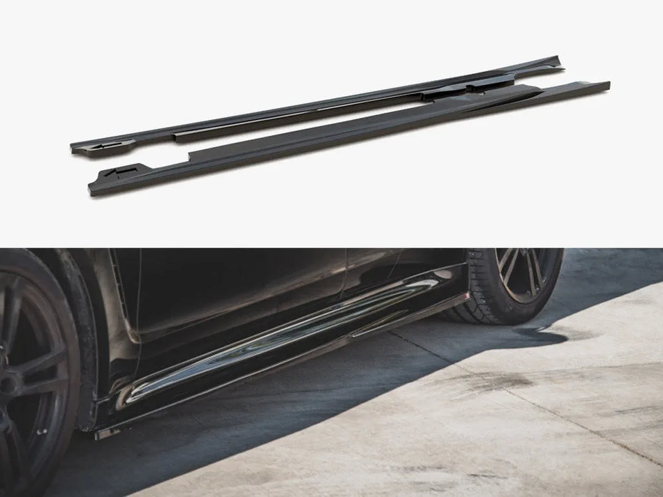 Maxton Side Skirts Diffusers V1 Porsche Panamera Turbo 970 Facelift (2013-2016)