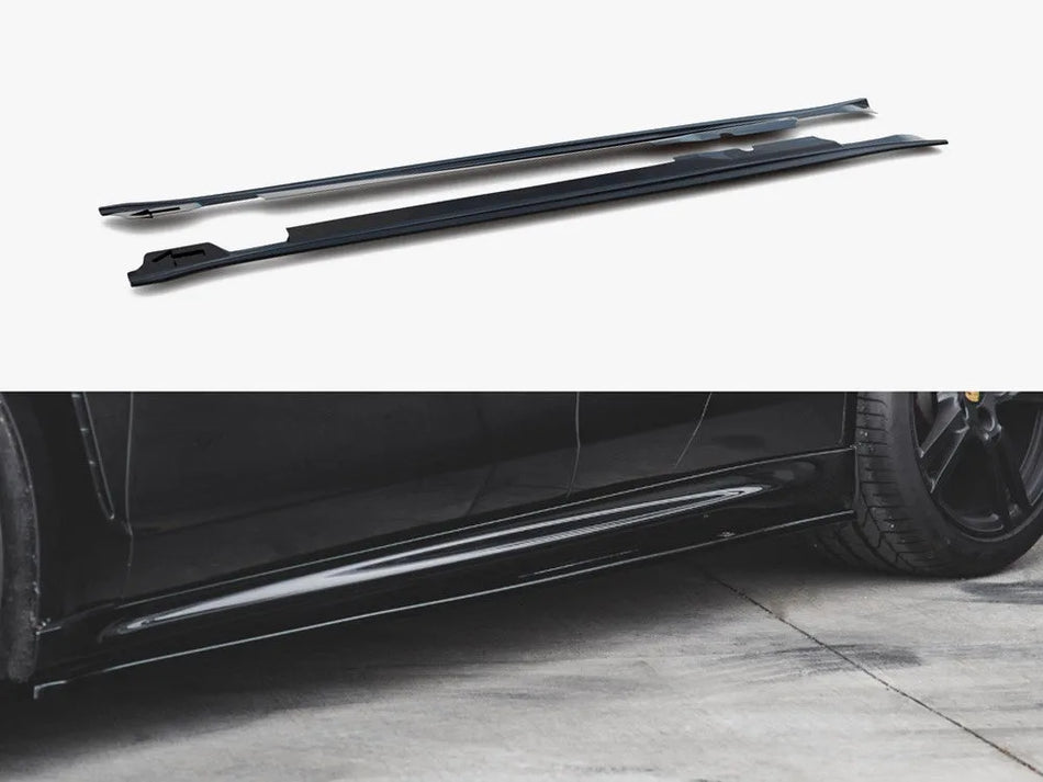 Maxton Side Skirts Diffusers V2 Porsche Panamera Turbo 970 Facelift (2013-2016)