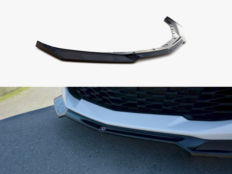 Maxton Front Splitter V.1 Chevrolet Camaro 6TH-GEN. Phase-i 2SS Coupe (2016-18) - Textured