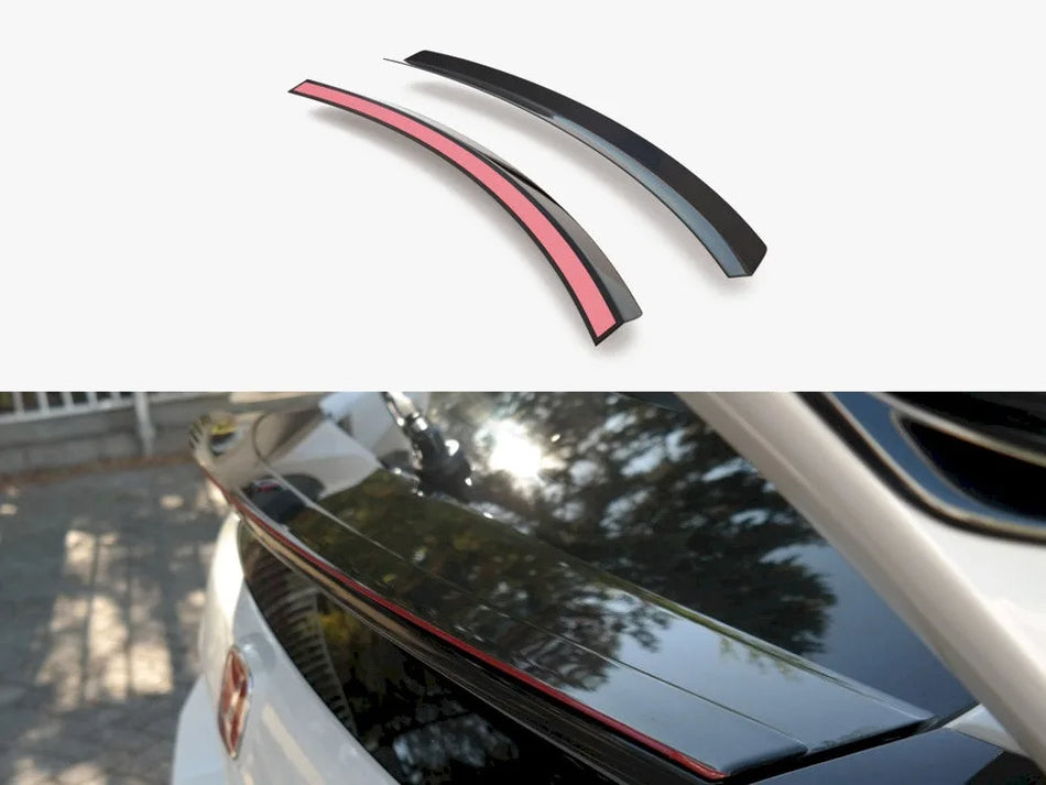 Maxton Bottom Spoiler CAP V.3 Honda Civic Type-R Mk10 - Carbon Look