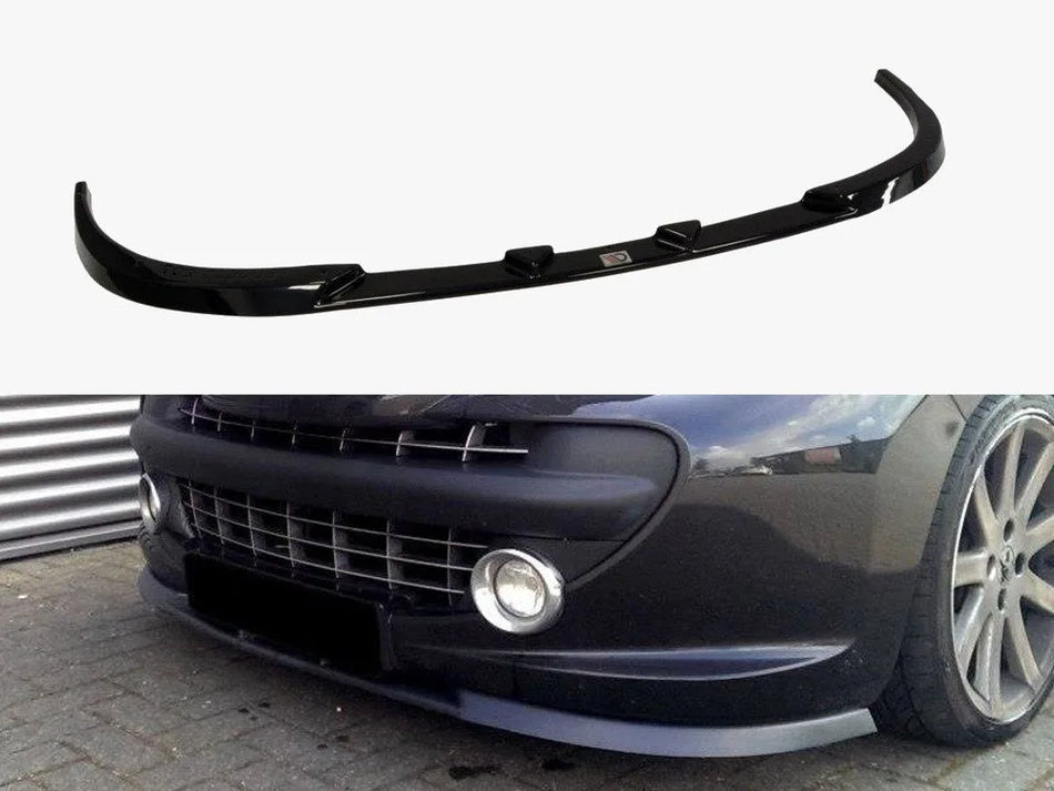 Maxton Front Splitter Peugeot 207 Standard Preface (2006-09) - Carbon Look