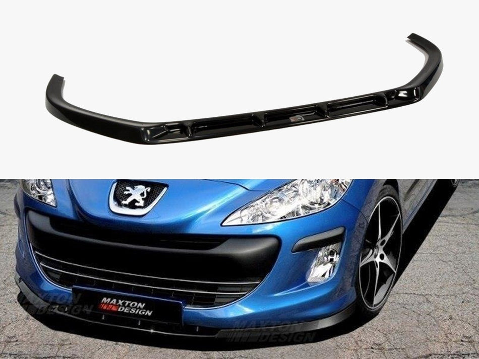 Maxton Front Splitter Peugeot 308 Preface Model - Textured