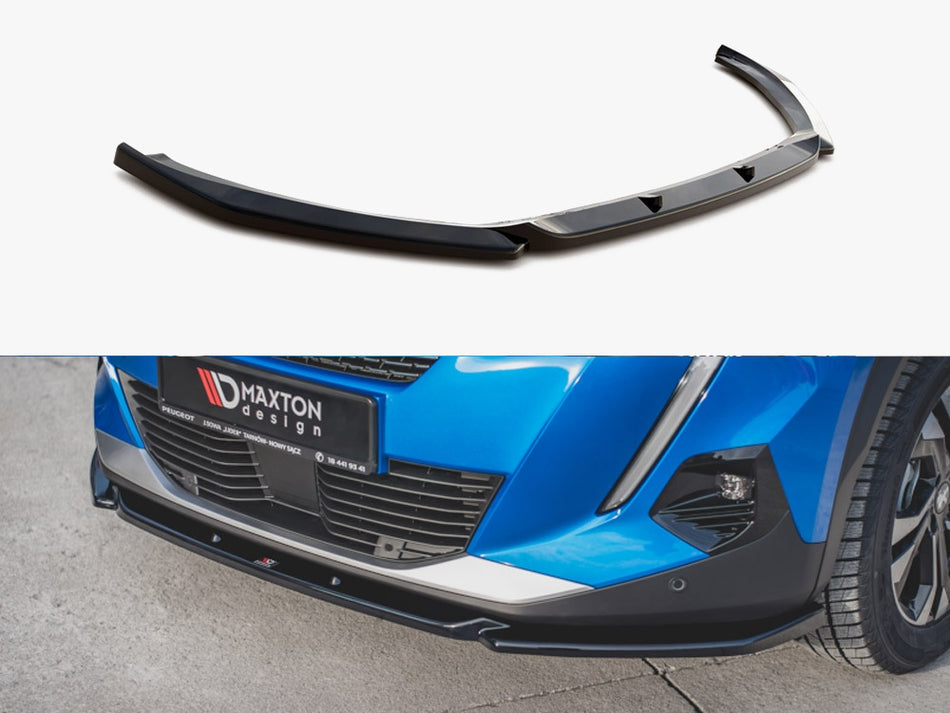 Maxton Front Splitter V.2 Peugeot 2008 Mk2 - Carbon Look