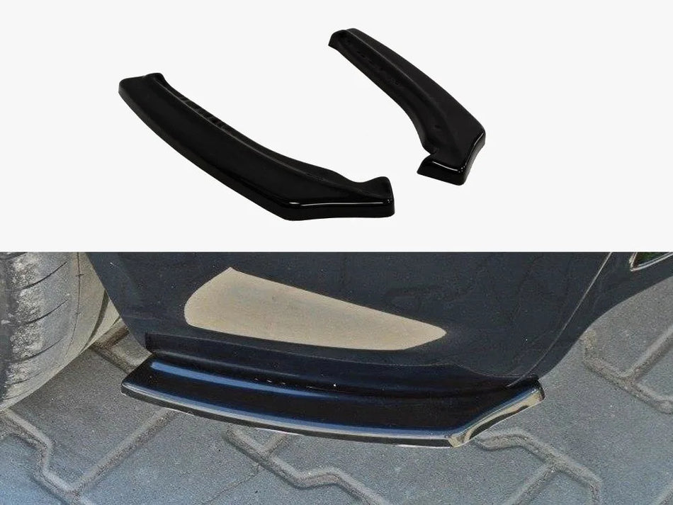 Maxton Rear Side Splitters Opel Astra H (For OPC / VXR) - Carbon Look