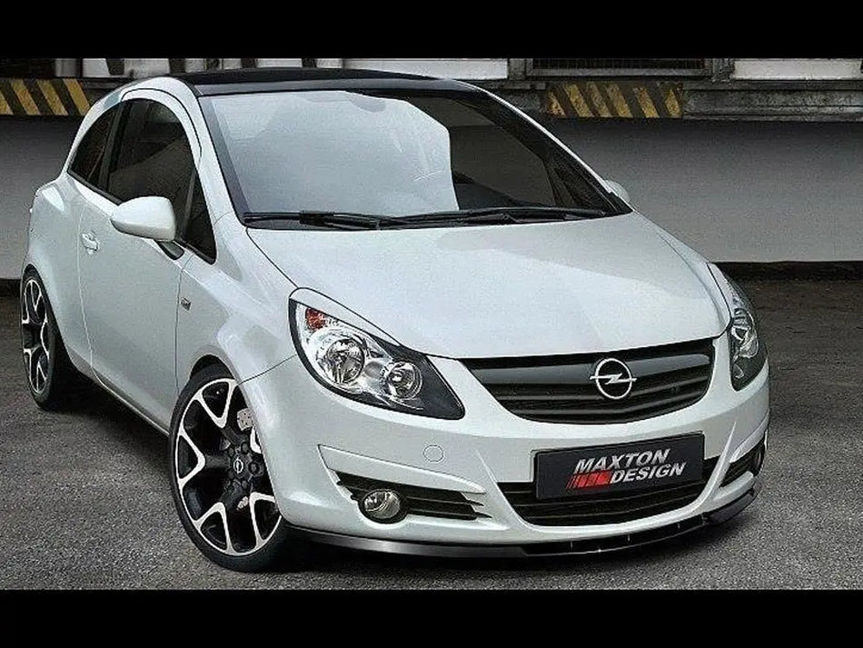 Maxton Front Splitter Opel Corsa D (Preface) - Textured