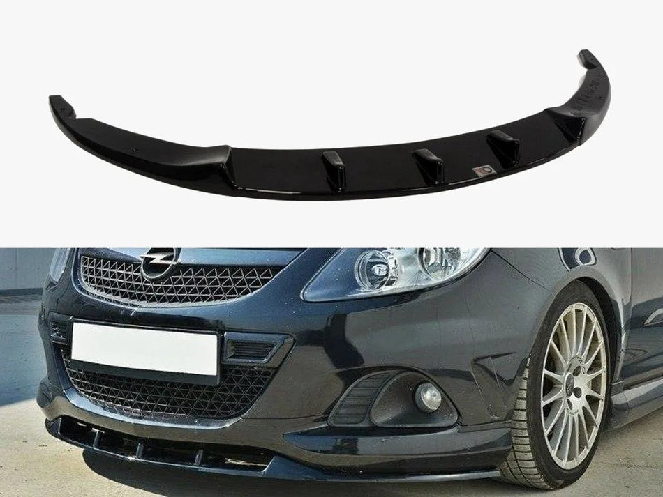 Maxton Front Splitter Opel Corsa D Nurburg (For OPC / VXR Bumper)