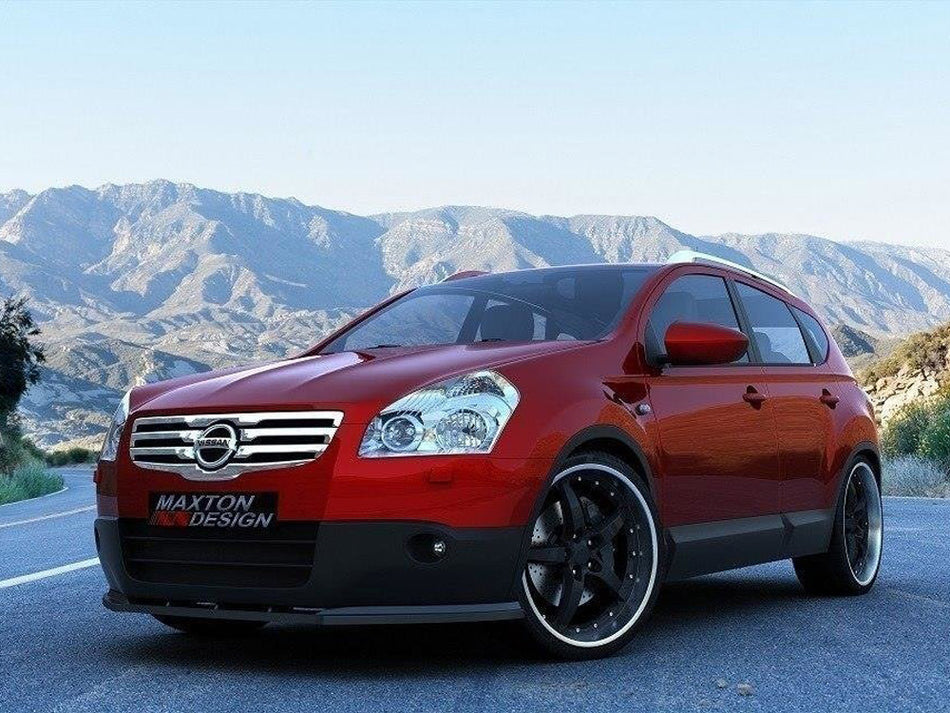 Maxton Front Splitter Nissan Qashqai (Preface) (2007-2009) - Textured