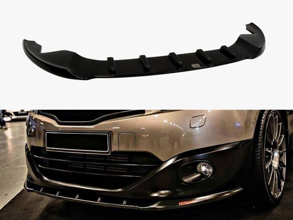 Maxton Front Splitter Nissan Qashqai (Facelift) (2009-2013) - Carbon Look
