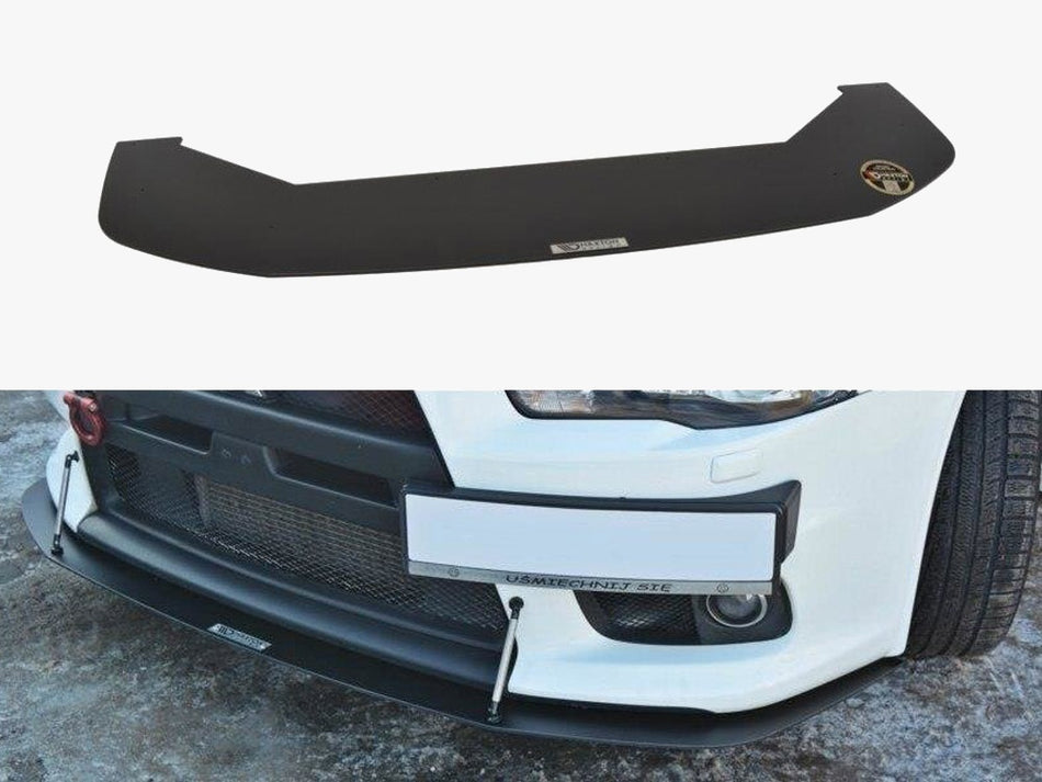 Maxton Front Racing Splitter V.2 Mitsubishi Lancer EVO X (2005-2017)