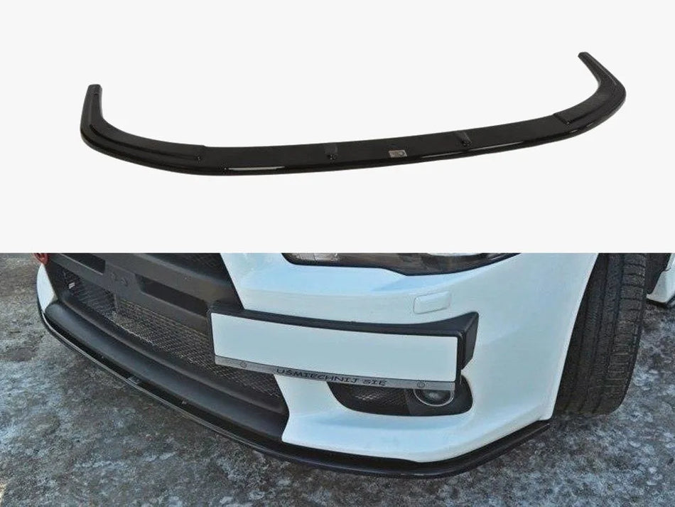 Maxton Front Splitter V.2 Mitsubishi Lancer EVO X (2007-2015) - Textured