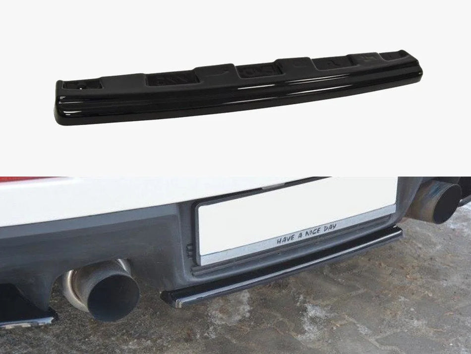 Maxton Central Rear Splitter Mitsubishi Lancer EVO X (Without/vertical Bars) (2007-2015)