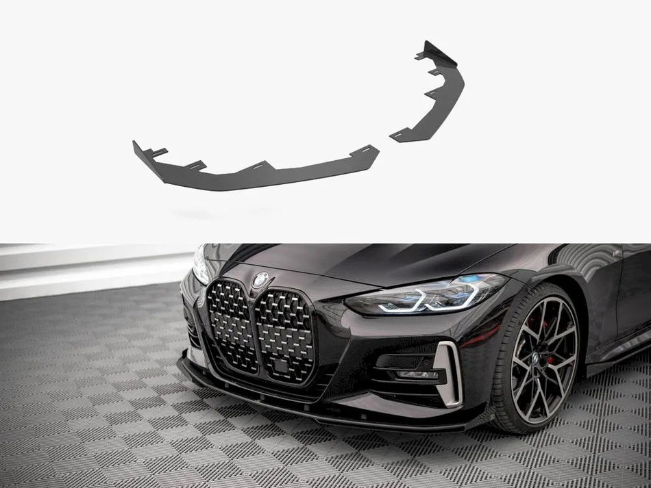Maxton Front Flaps BMW 4 M-Pack / M440i G22 / G23 / G22 Facelift / G23 Facelift