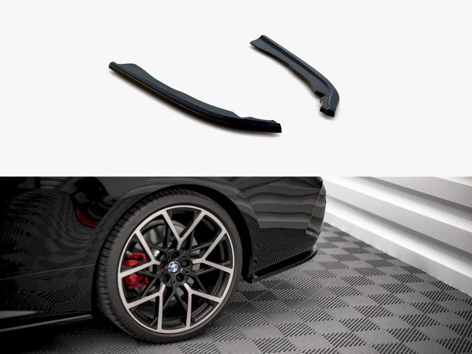 Maxton Rear Side Splitters V.1 BMW 4 M-Pack G22 / G23 / G22 Facelift / G23 Facelift