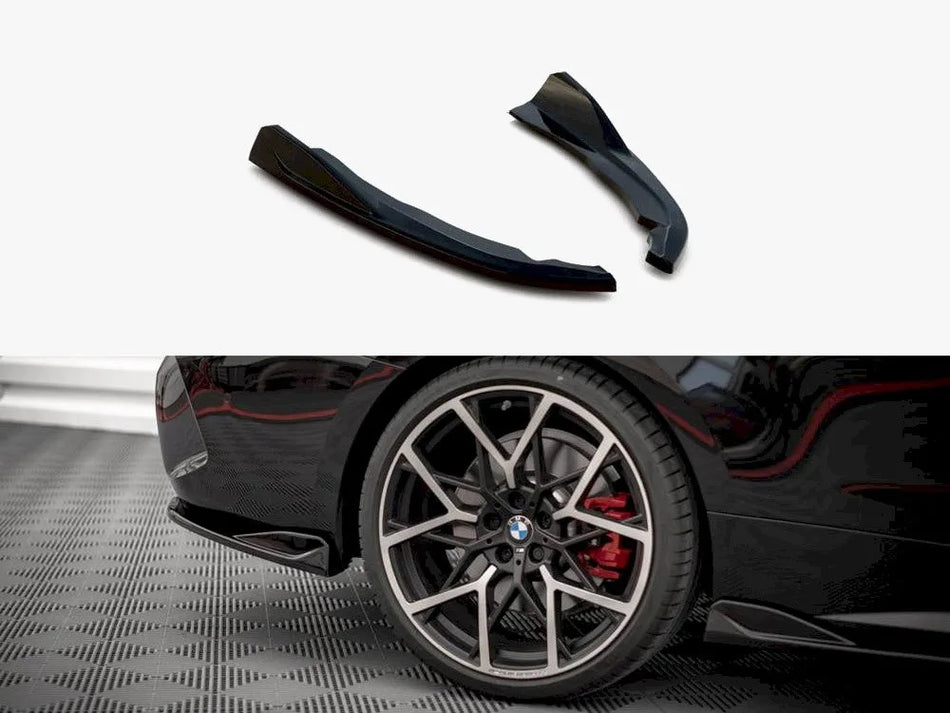 Maxton Rear Side Splitters V.2 BMW 4 M-Pack G22 / G23 / G22 Facelift / G23 Facelift