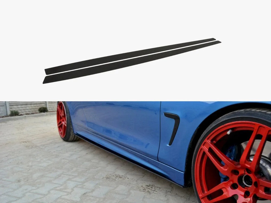 Maxton Racing Side Skirts Diffusers BMW 4 Coupe / Gran Coupe / Cabrio M-Pack F32 / F36 / F33