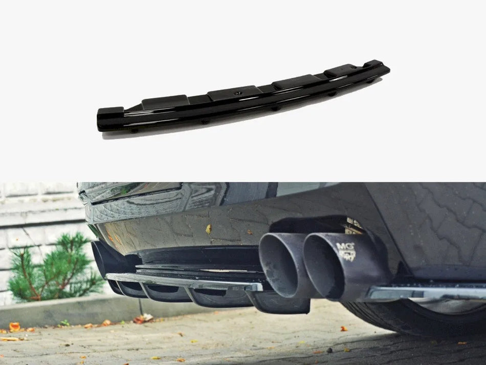 Maxton Central Rear Splitter (Vertical Bars) BMW 5 F11 M-Pack