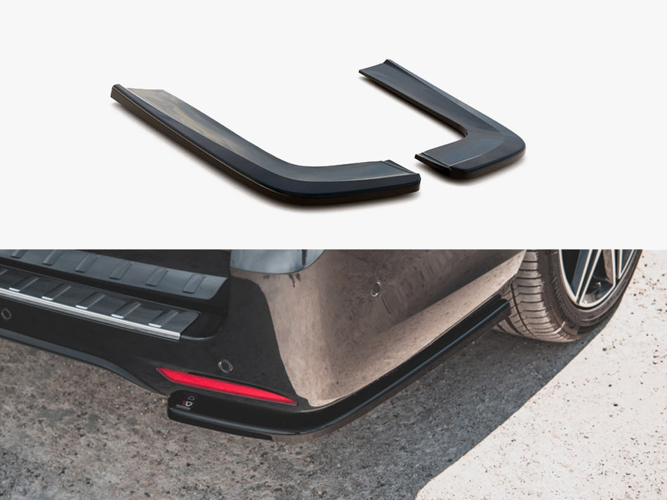 Maxton Rear Side Splitters V.1 Mercedes-Benz V-Class AMG-Line W447 Facelift - Carbon Look