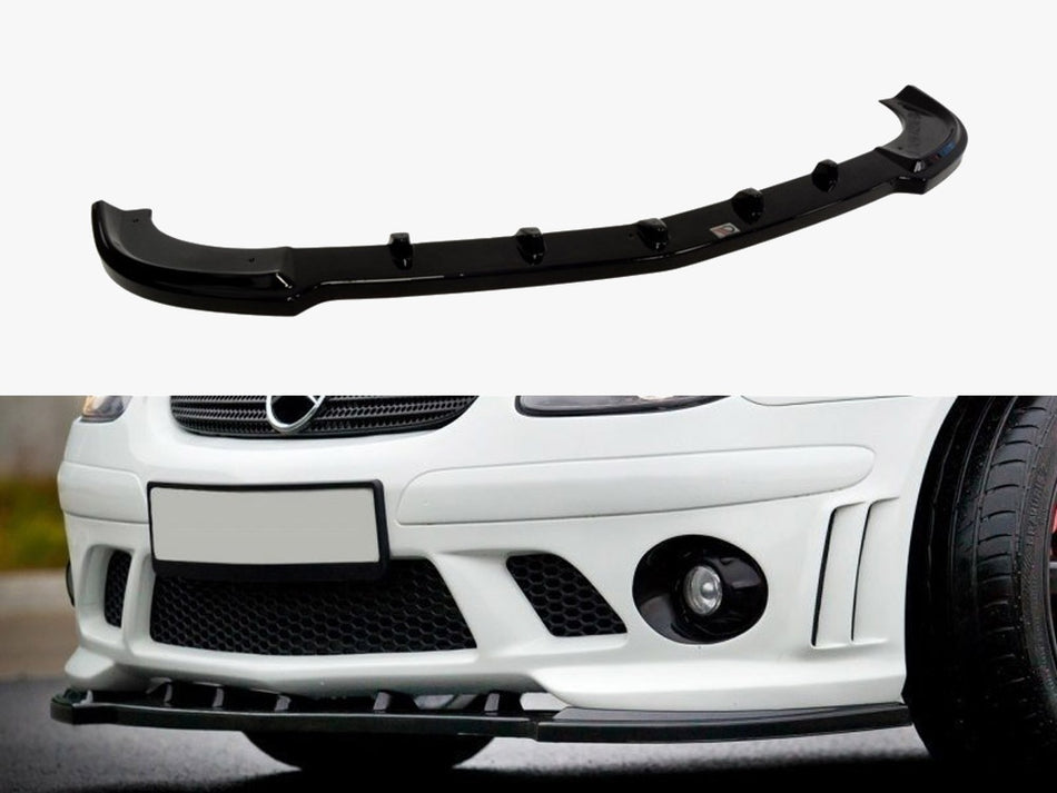 Maxton Front Splitter Mercedes SLK R170 For AMG 204 Bumper - Textured