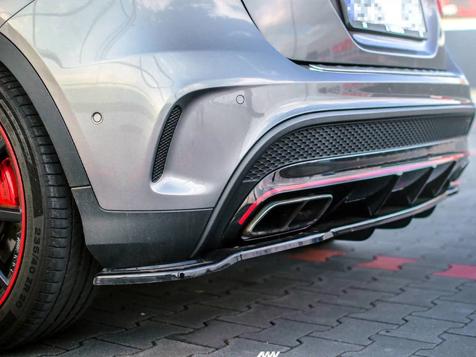 Maxton Rear Splitter (Vertical Bars) Mercedes-Benz GLA 45 AMG SUV (X156) Pre-Facelift