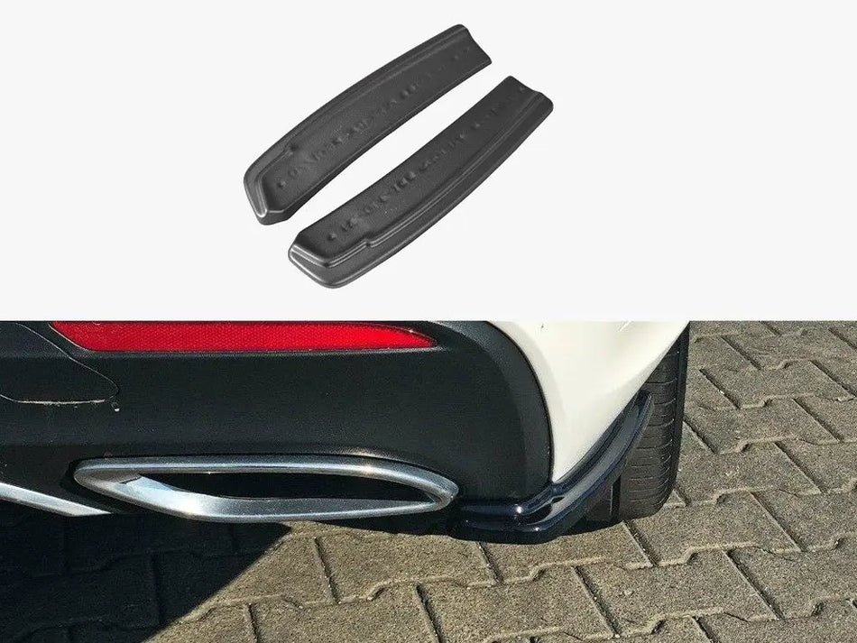 Maxton Rear Side Splitters Mercedes GLE W166 Amg-line (2015-2018) - Carbon Look