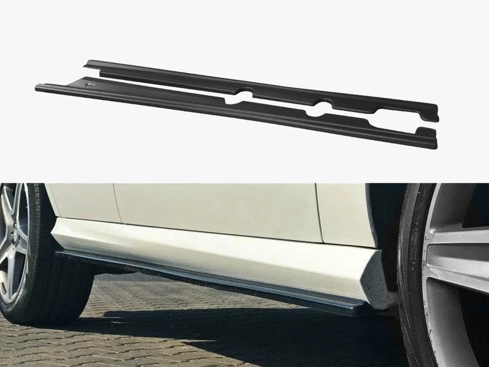 Maxton Side Skirts Splitters Mercedes GLE W166 Amg-line (2015-2018) - Carbon Look