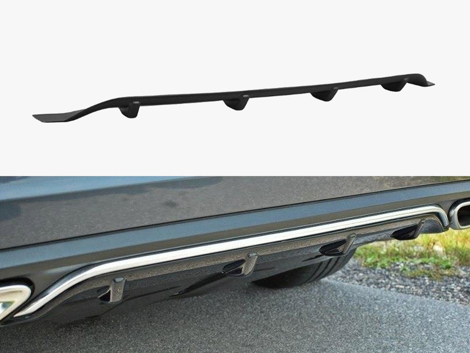Maxton Rear Valance Mercedes - Benz E Coupe / Cabrio C207 Facelift / A207 Facelit - Carbon Look