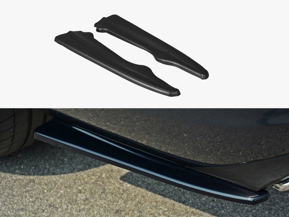 Maxton Rear Side Splitters Mercedes - Benz E Coupe / Cabrio C207 Facelift / A207 Facelit - Carbon Look