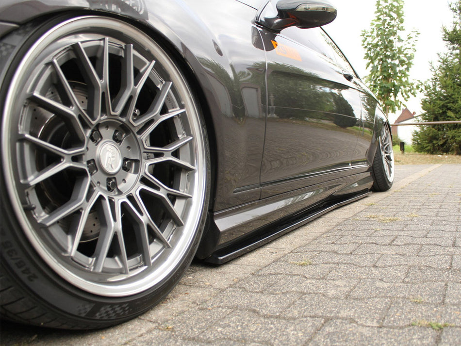 Maxton Side Skirts Diffusers Mercedes CL 500 C216 Amgline (2006-2010) - Carbon Look