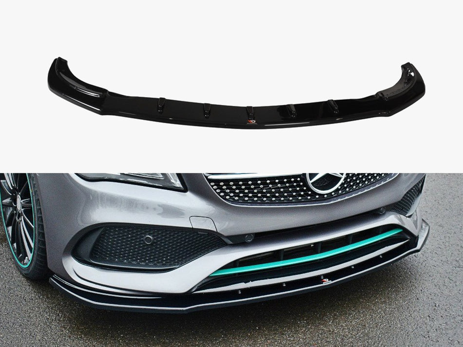Maxton Front Splitter V.1 Mercedes-Benz CLA C117 AMG-Line Facelift - Textured