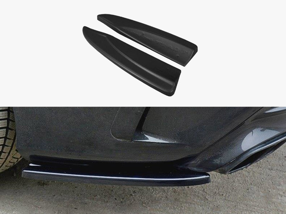 Maxton Rear Side Splitters Mercedes CLA A45 AMG C117 Facelift (2017-UP) - Textured
