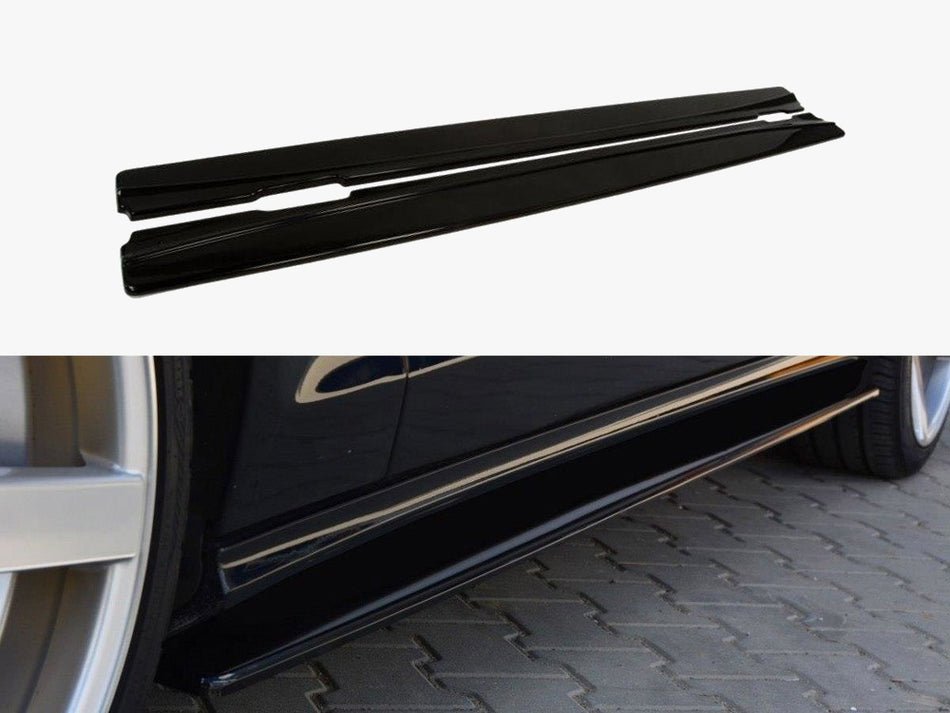Maxton Side Skirts Diffusers Mercedes CLS C218 Amg-line (2011-2014) - Textured